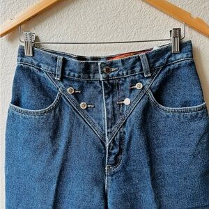 High Rise Blue Denim Jeans